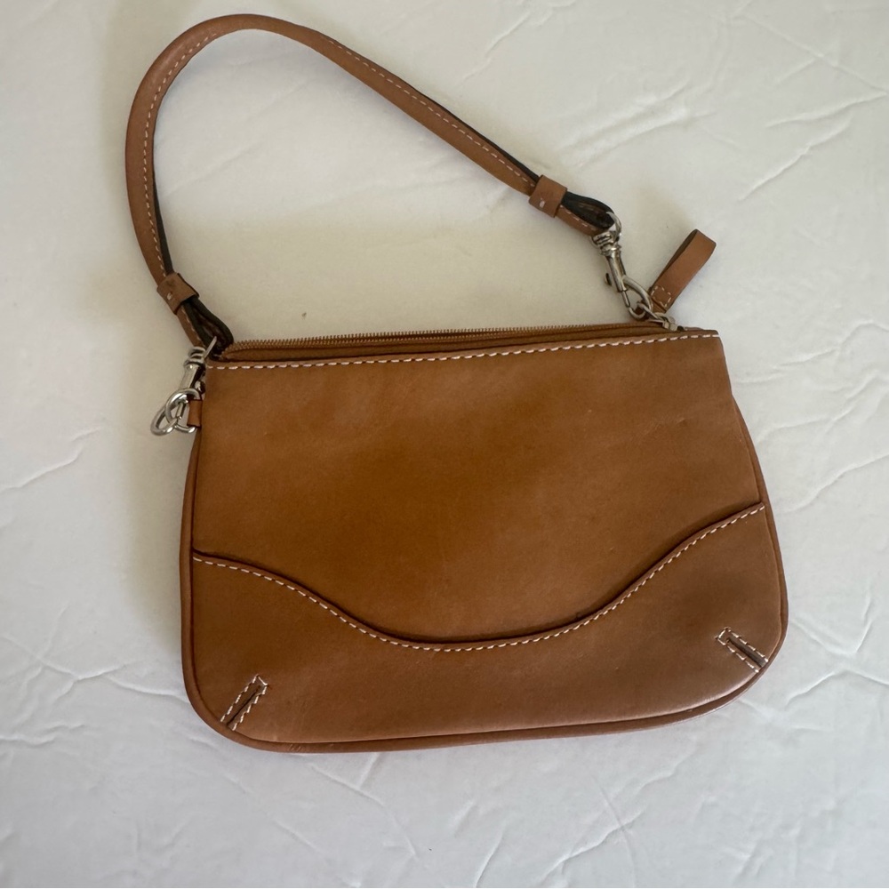 Chic Brown Leather coin bag
